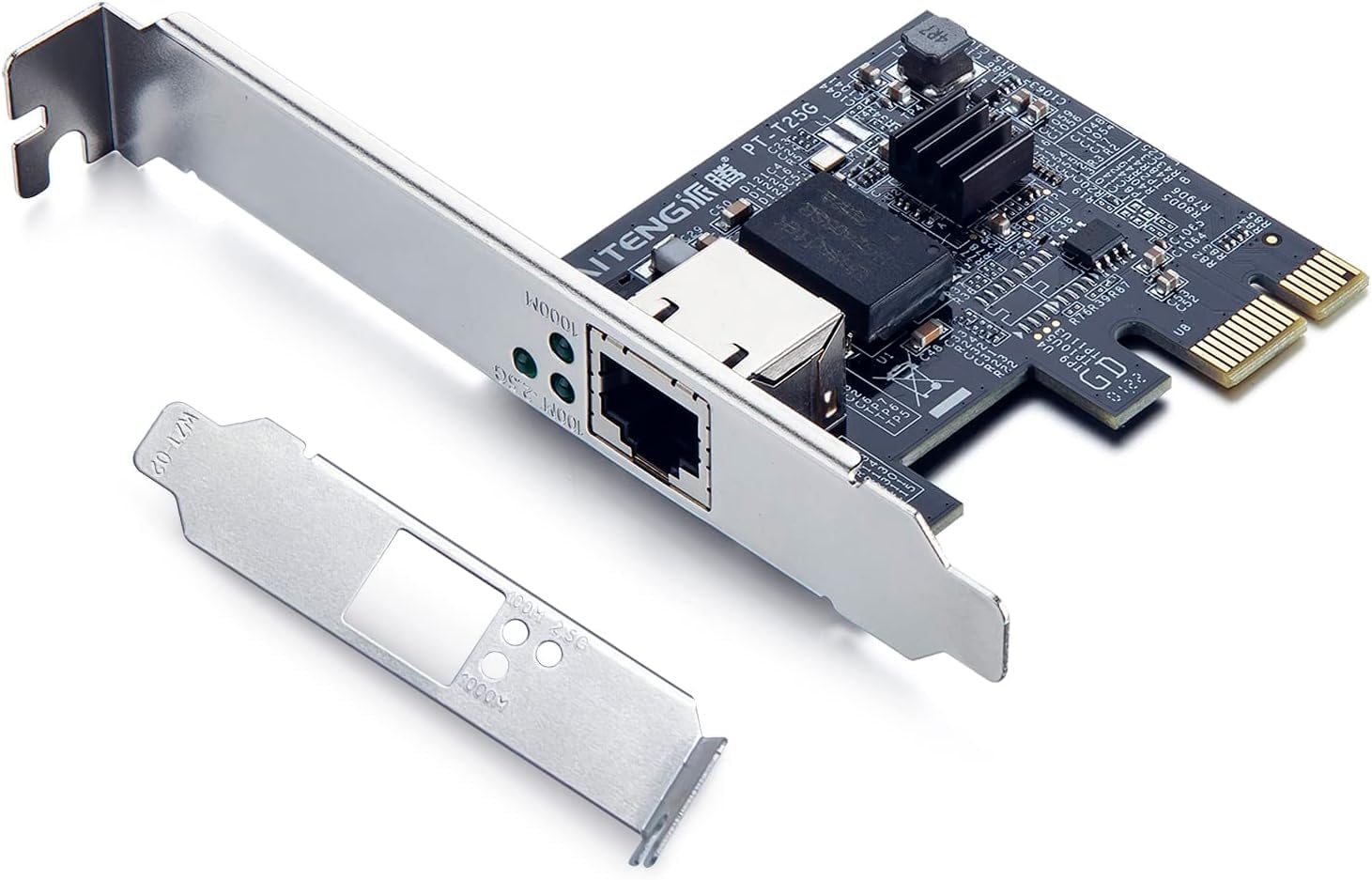 H!Fiber.com 2.5G Ethernet network card,RJ45 NIC,2.5GbE CNA,with Realtek RTL8125 Chip,support Windows Server/Linux/VMware (not support X11, MAC)