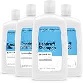 Amazon Essentials Dandruff Shampoo for Normal to Oily Hair, 28.2 Ounce (Pack of 4) (Previously Amazon Basics)