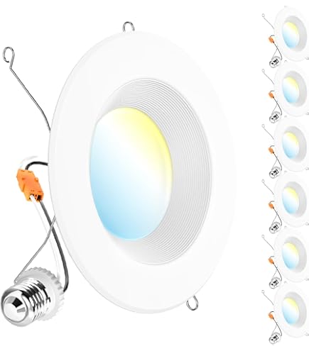 Sunco 12 Pack Recessed Lighting 6 Inch, Retrofit Can Lights
