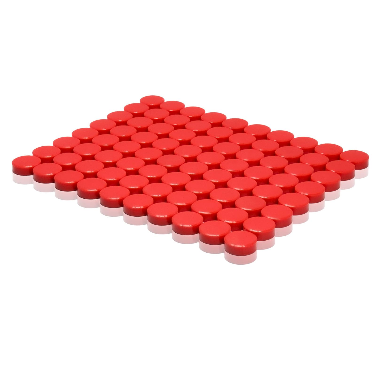 PYJLBX Strong Fridge Magnets, 80 Pack Heavy Duty Small Round Magnets for Whiteboard, Refrigerator, Notice Board & Craft | Refrigerator Magnets Mini Magnetic Dots for Adults, Home, Office, School (Red)