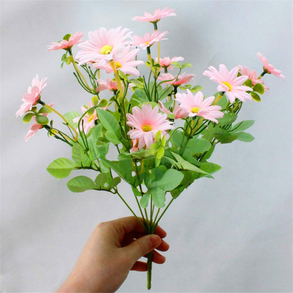 Zjjfzh Artificial Decorative Flowers Living Room Dry Bouquet Plastic Fake Flower Artificial Flower Rhododendron Decoration Home Small Decoration Coffee Table Indoor Furnishings Silk Flower Arrangements