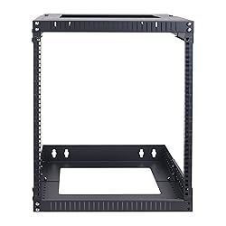 Sound Town 2-Post 12U Wall-Mount Open Frame Server
