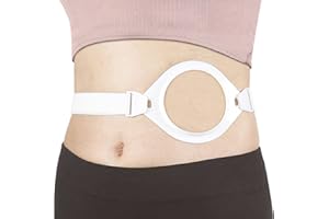 MUYU Adjustable Ostomy Hernia Support Belt - Lightweight & Discreet Design for Men & Women, Post-Surgery Recovery, Secure Fit for Colostomy/Ileostomy Bags