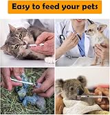 MinLUOCER 1ml Syringe 30G8mm Multifunctional Measuring Feeding Pet Syringes (10) view 4