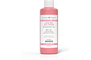 Aroma Depot 4 oz. Lick Me All Over Fragrance Body Oil/Perfume Premium Quality Uncut Scented Oil. Great for Candles, Butter, and Much More.