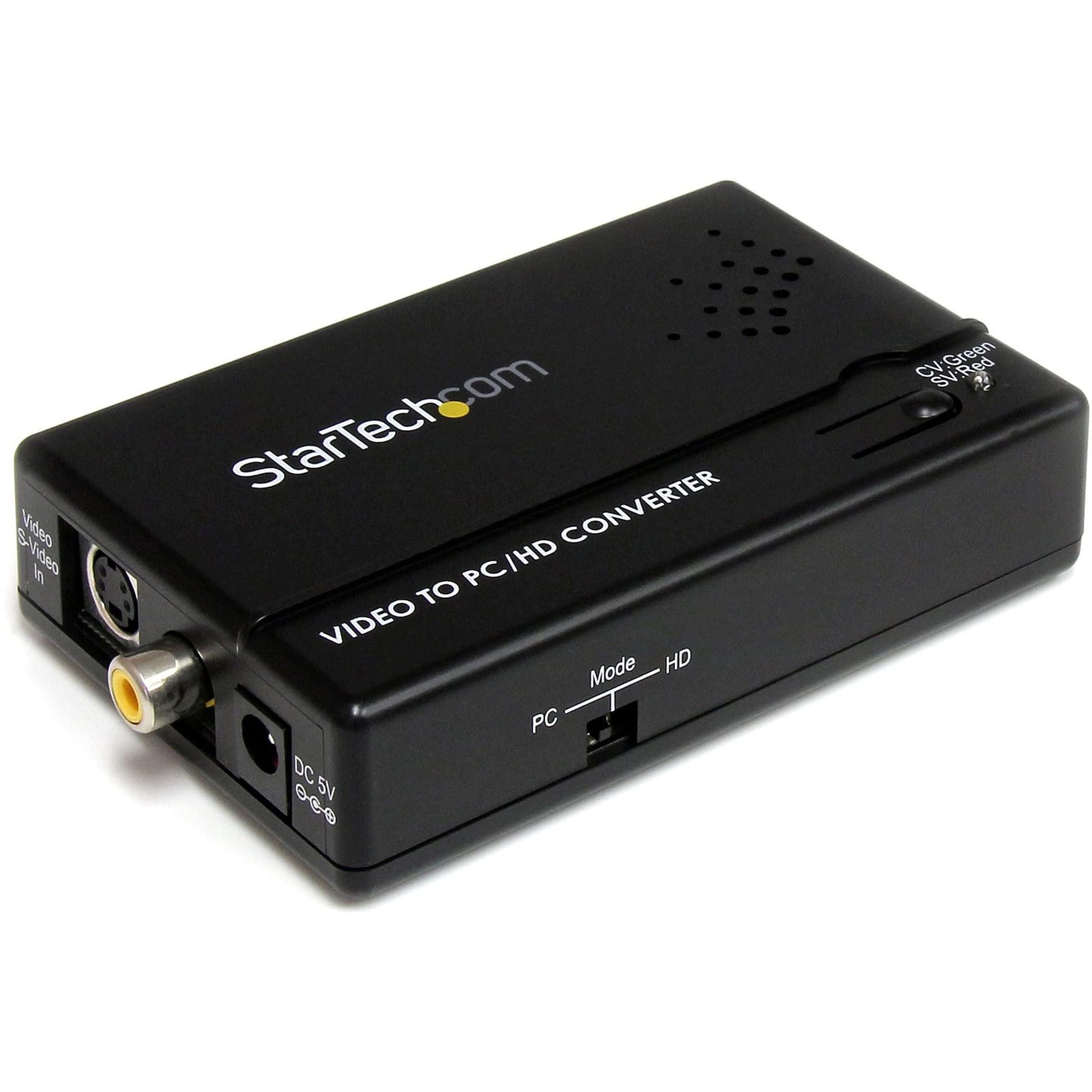 StarTech.com VID2VGATV2 Composite and S-Video to VGA Video Scan Converter, composite to VGA, scan Converter, s-Video to VGA
