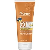 Eau Thermale Avène High Sun Protection Family Lotion SPF 50, Broad-spectrum UVA UVB Sunscreen, Non-Greasy Texture, Non-Comedo