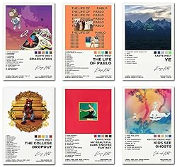 Bkioqoh A Set of 6 Multicolor Pop Art