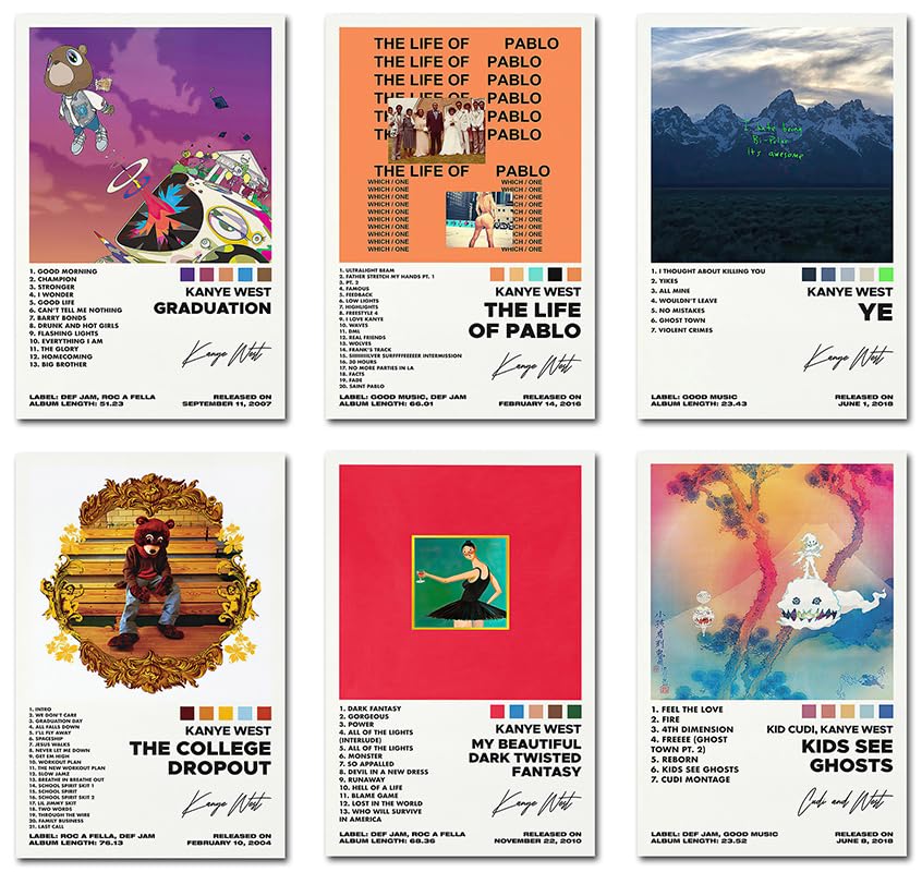 Bkioqoh A Set of 6 Multicolor Pop Art
