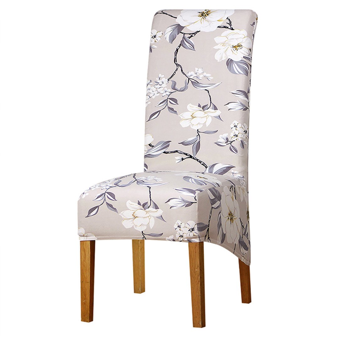 BHFSLKF Large Size Long Back Chair Cover King High Back Spandex Fabric Chair Covers Restaurant Hotel Party Banquet Chair Slipcovers 0855XL XL sizes