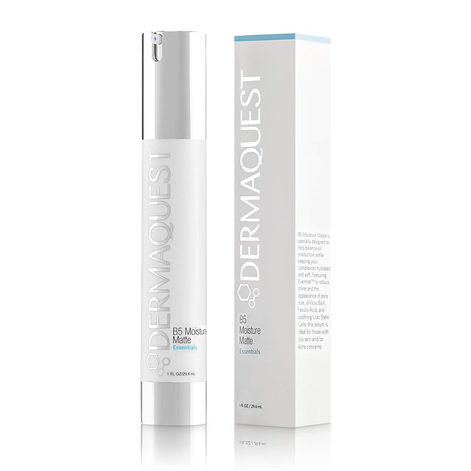 DermaQuest Essential B5 Moisture Matte - Anti-Shine Moisturizer for Oily & Acne Skin, 1 fl. Oz.