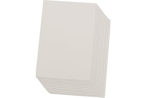 White Eva Foam Sheets, 2mm Thick, 6 x 9 Inch, Handicraft Foam Paper for Arts and Crafts, by Ader Products - 12 Sheets