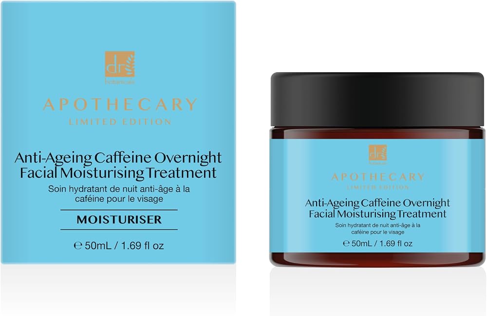 Dr Botanicals Caffeine Face Moisturiser Anti Aging Coffee Butter Sunspots Fine