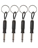 Lesdexzz 4pcs Guitar Key Holder & Keychains for