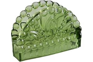 UPKOCH Glass Paper Napkin Holder Freestanding Tissue Holder with Delicate Design Round Shape Convenient