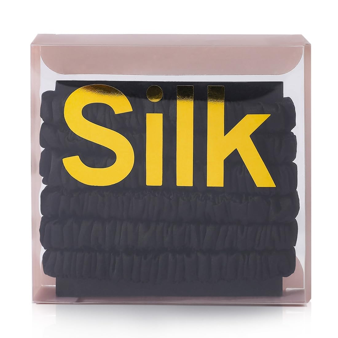 Photo 1 of 6PCS Silk Scrunchies for Hair, 100% Mulberry Silk Hair Ties, Elastic Ponytail Holders No Damage, Scrunchies for Women Girls