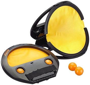 Zuffon Catch and Throw Ball Outdoor Game Sports Set, 2 Squaps and 4 Balls