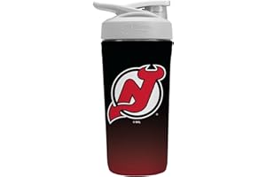 Sok It BotlSok NHL Hockey Protein Blender Shaker Bottle Sleeve Insulated Neoprene Cover (New Jersey Devils, Fits 28oz Blender)