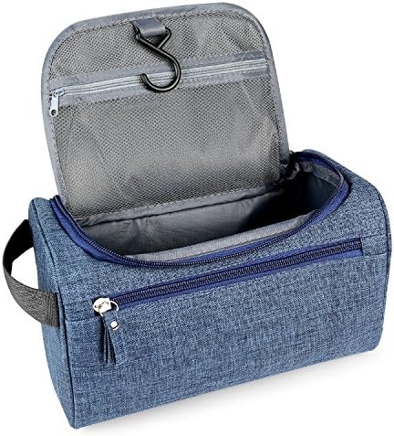 Lonew Travel Wash Toiletry Bags - Shaving Cosmetic Bathroom Organizer Dopp Kit with Hook, Handle Waterproof Large Capacity Multifunctional Storage Frosted Bags Portable for Men and Woman