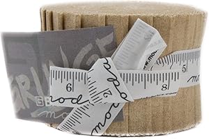 BasicGrey Grunge Basics Tan Junior Jelly Roll 20 2.5-inch Strips Moda Fabrics 30150JJR 162