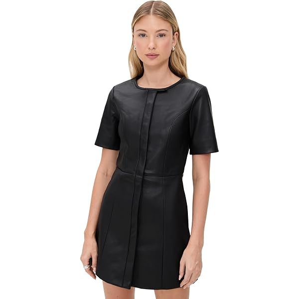 armani exchange faux leather dress EMBROIDERED BAZIN COCKTAIL DRESS – Doussou Traore main image 1