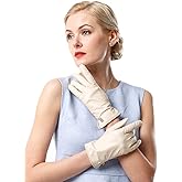 NappaNovum Women's Italian Leather Gloves Lambskin Winter Comfort Gloves (Touchscreen or Non-Touchscreen)