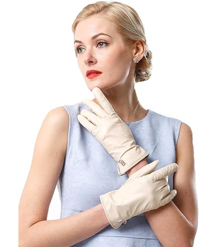 UGG Women's Leather Sheepskin Vent Gloves with Conductive Tech