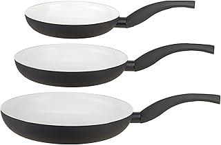 MELIANDA MA-9000 3tlg Pfannenset antihaft Keramikbeschichtung Elektro, Ceran, Gas