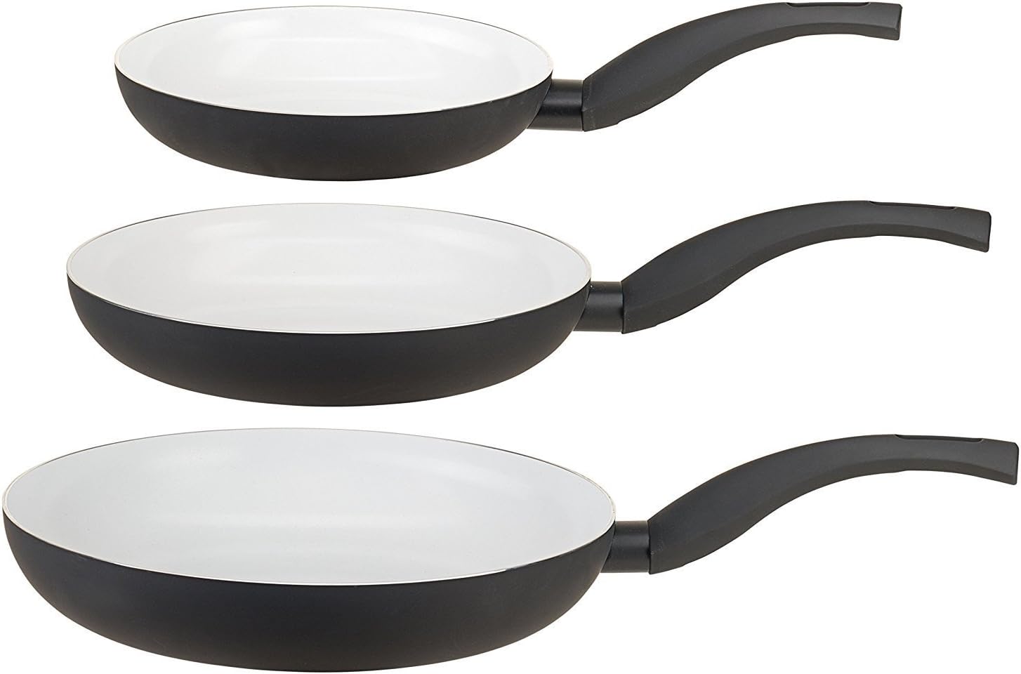 MELIANDA MA-9000 3tlg Pfannenset antihaft Keramikbeschichtung Elektro, Ceran, Gas