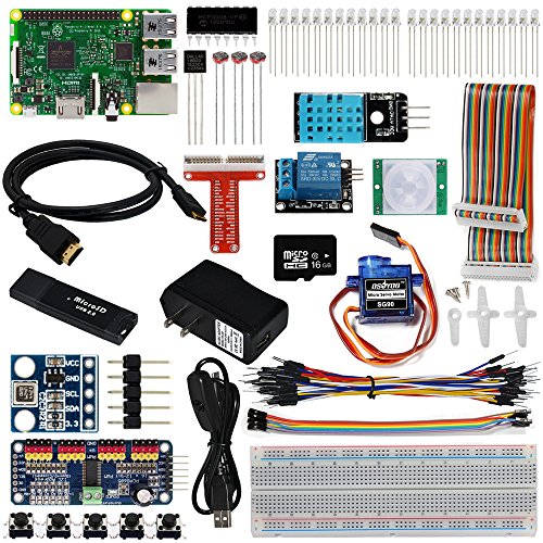 OSOYOO Raspberry Pi 3 IOT Starter Complete Learning Kit | with RPi3 ...