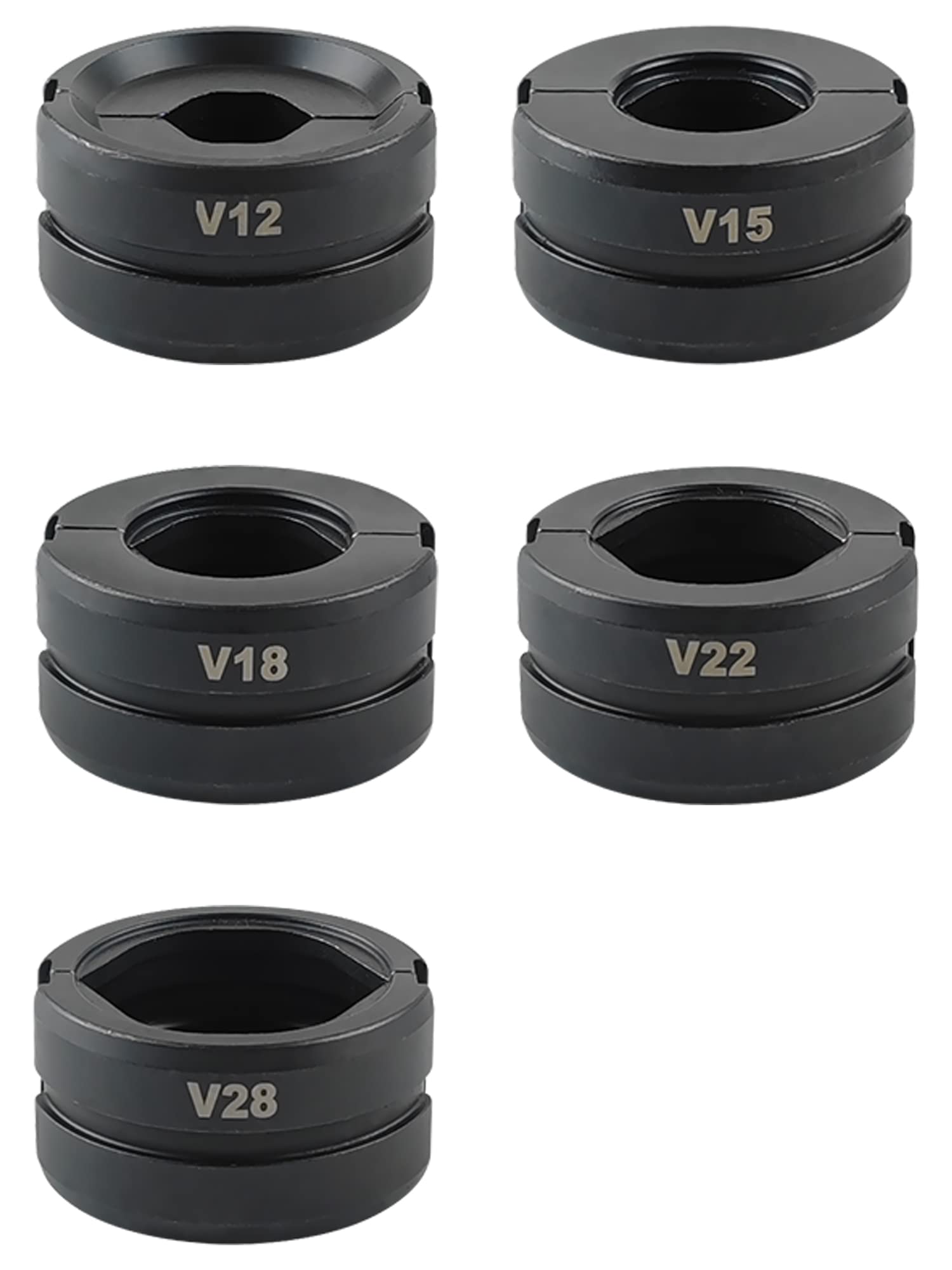 AMZCNC V-Contour Jaw for 12 mm to 28 mm Pipes, Stainless Steel Tube, C-Steel Tube, Black Pipe Pliers