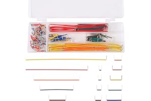 Aoicrie Jumper Wire Kit, 140 Pieces Preformed Breadboard Jumper Wire Kit, 14 Lengths Assorted Jumper Wire for Breadboard Prototyping Solder Circuits