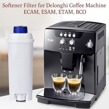Etam Queta Filtro Suavizante para Cafetera Delonghi BCO Serie ECAM Esam 4  Piezas Reemplazo de Filtros de Cafetera Cartuchos de Filtro de Agua  Suavizador de Carbón Activado para Filtro DLSC002 Filtros de