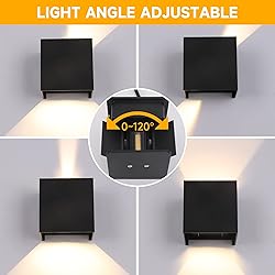 4-Pack LED Outdoor Wall Mount Lights