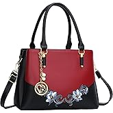 KKXIU 3 Zippered Compartments Purses and Handbags for Women Top Handle Satchel Shoulder Ladies Bags