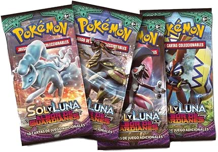 Pokémon JCC, Cartas de juego, Sol y Luna Albor de Guardianes, 1 paquete [modelos surtidos]: Amazon.es: Juguetes y juegos
