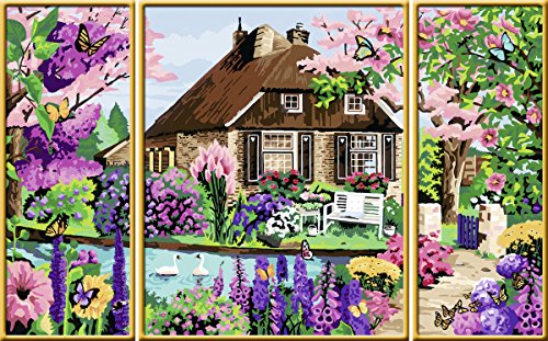 Ravensburger Malen nach Zahlen 28982 - Zauberhaftes Cottage - Für Erwachsene und Kinder ab 14 Jahren – Bild 3