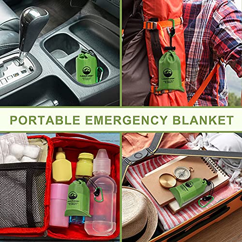 Emergency Blankets 4 Pack ExtraLarge Mylar Emergency Blankets