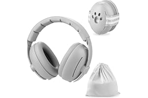 PandaEar Baby Ear Muffs, 2-in-1 Baby Ear Protection Noise Cancelling Headphones Ages 0-3 Years, Infant Hearing Protection