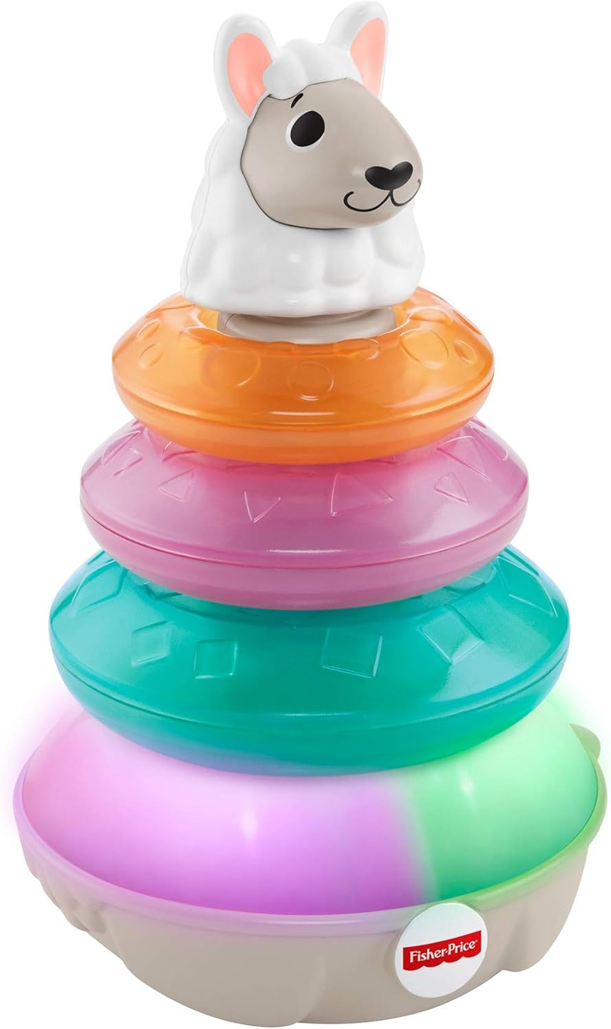 Fisher-Price Linkimals Lights & Colors Llama, Multi Color: Toys & Games