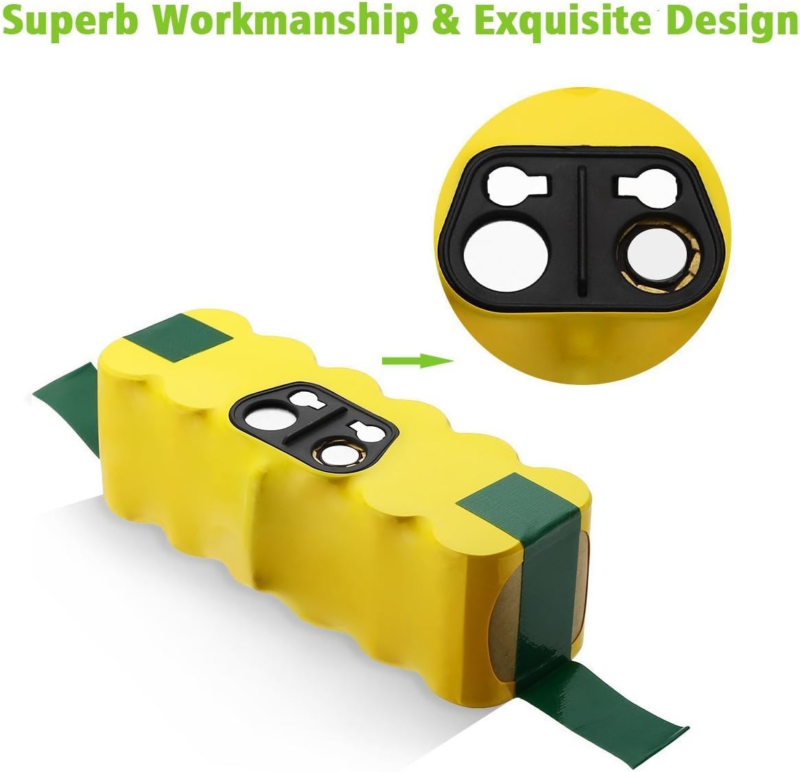 Powerextra 3.8Ah 14.4V Replacement Battery Compatible with Roomba R3 500 600 700 800 900 Series 500 510 531 535 540 550 552 560 570 580 595 620 650 660 700 760 770 780 790 800 870 900: Home & Kitchen