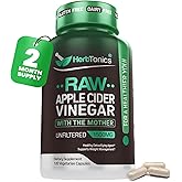 Herbtonics Raw Apple Cider Vinegar Capsules 1500mg with Mother | Weight Management, Detox & Digestion Formula with GLP-1 Support | Unfiltered ACV for Metabolic Support | 120 Vegan Capsules