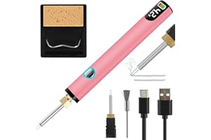 HAWERSI Rechargeable Thread Burner kit for Jewelry Making,Digital Thread Zapper Tool with 2 Replacement Tip,Burning Pen 3 Ajustable Temperature 330~450℃ for Beading,Leather Craft,Sewing,Weaving and Stringing
