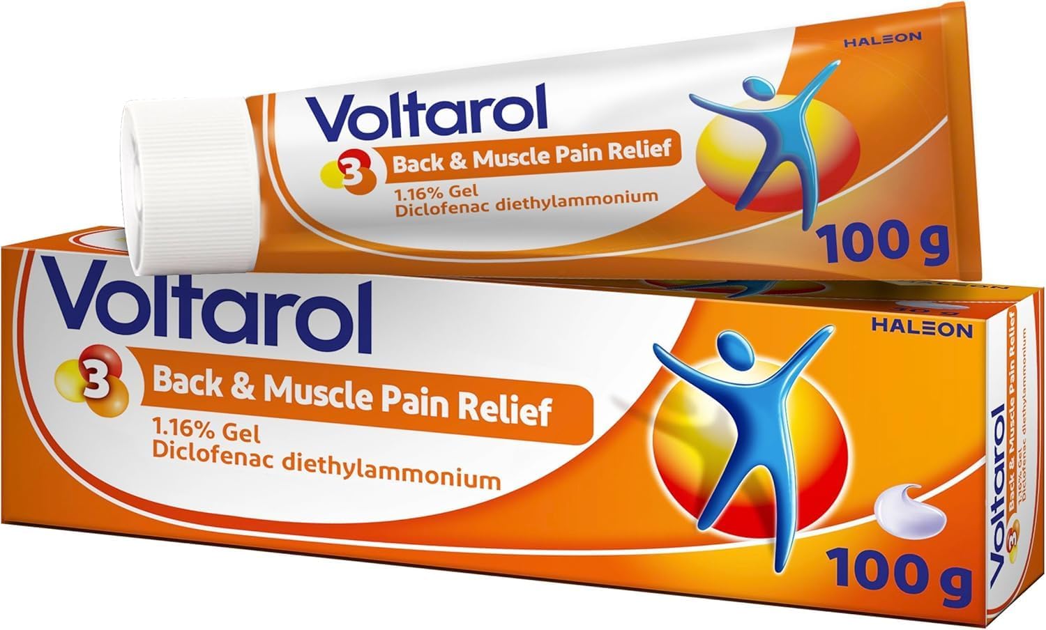 Voltarol Back & Muscle Pain Relief 1.16% Gel, for Joint Pain Relief, suitable for Knee Pain & Neck Pain, 100g