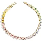 BaubleBar Kali Tennis Bracelet for Women - Classic Gold-Plated Bracelet w/Cubic Zirconia Crystals, Hypoallergenic, Perfect for Stacking, Women's Jewelry