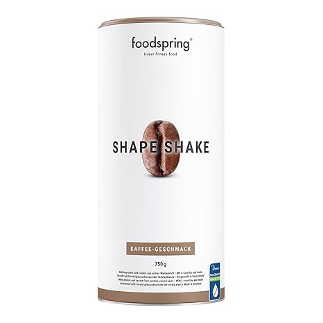 foodspring Shape Shake, 750g, Kaffee, Drink für dein Figur-Training, Von führenden Ernährungsexperten entwickelt und in Deuts