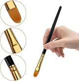 Aniyoo 20 Pcs Paint Brush Set Nylon Hairs Wooden Handles Gold Tube Interface view 5