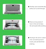 150mm 6 Inch Stainless Steel External Air Vent Wall Vent Gravity Flap view 4
