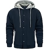 LBL Leading the Better Life Men's Zip Up Hoodies Sweatshirt Heavyweight Fleece Winter Jackets Warm Thick Coats