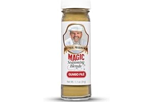 Chef Paul Magic Seasoning Blends Gumbo File | Authentic Gumbo Mix & Gravy Powder | Seasonings and Spices for Cooking Beef, Chicken & Seafood | Gravy Mix & Thickening Agent | 1.1 oz Bottle